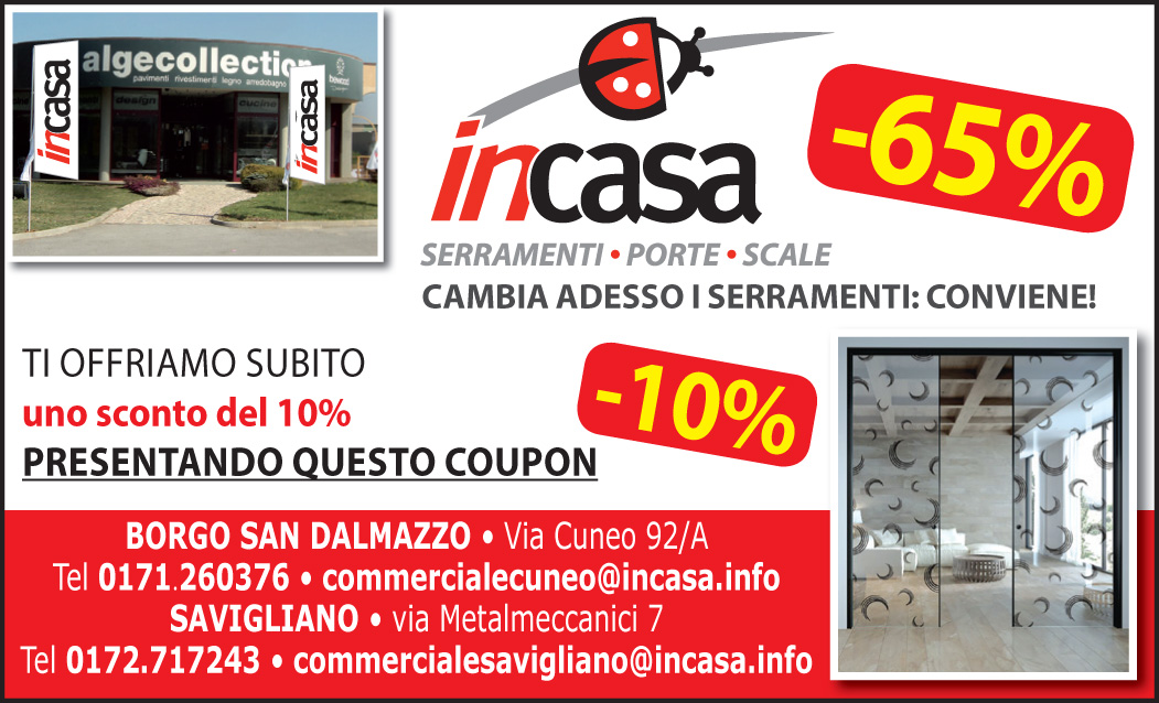 Offerta INCASA promozione serramenti e infissi